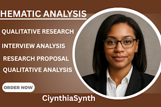 do qualitative and quantitative research, thematic analysis, business analytics
