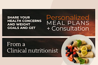 be your nutritionist and help you achieve your health goals