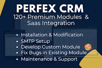 setup, install, customize, modify or develop perfex crm module for your business