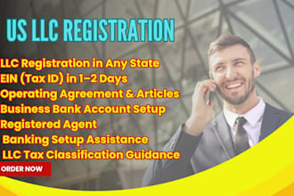 do llc registration and get ein within 24 hours for US and non US residents