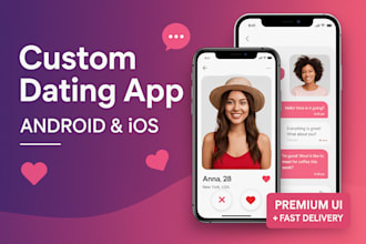 develop a stunning dating app or website for android and ios