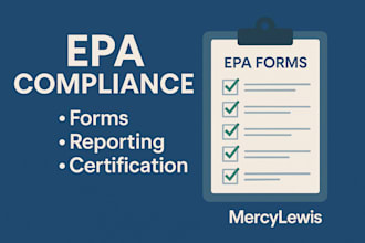 handle epa compliance, forms, reporting, certification for your business
