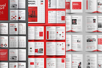 design annual report, company profile, bifold, trifold, brochures