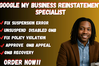 quick reinstate unsuspend suspended google my business fix gmb policy violation