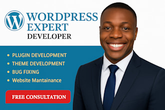 develop wordpress website fix wordpress plugin custom woocommerce plugin design