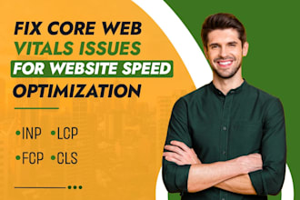 fix core web vitals issues inp icp fcp cls for website speed optimization