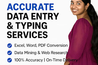 data entry, ms word, excel, ms powerpoint professionally