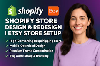 shopify redesign design US shopify dropshipping store shopify store design, etsy