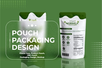 do food pouch design, mylar bag, weed pouch, and product packaging design