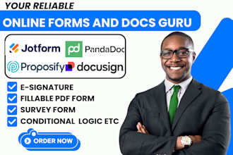 setup docusign template proposify jotform integration pandadoc qwirl survey form