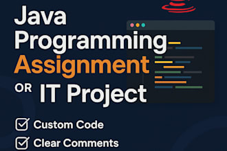 complete your coding and programming assignment or IT project, java spring boot