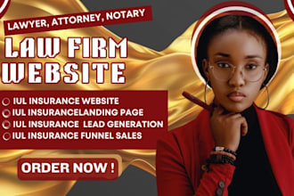 design a professional notary, law firm or attorney website that builds trust