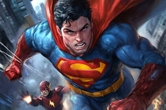 draw comic book illustration and comic art