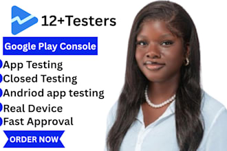 setup 20 app testers 12 testers for andriod ios app testing app review QA