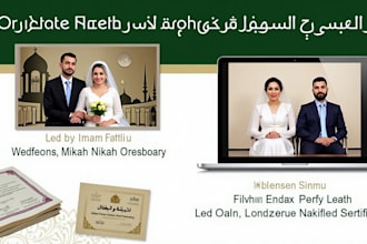 conduct your online islamic nikah with witnesses and certificate