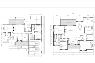 draft 2d floor plans, mep designs, and matterport in autocad