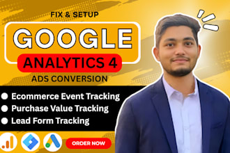 setup meta pixel google ads convertion ga4 ecommerce server side tracking