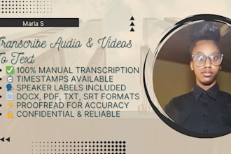 provide accurate audio and video transcription