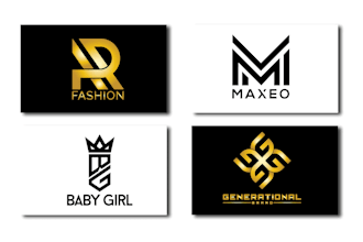 design luxury clothing fashion brand, monogram and apparel fashion logo