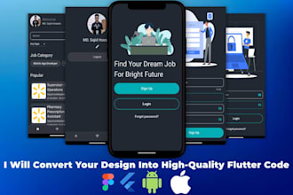 convert your figma or any design to clean and optimized flutter code