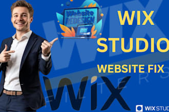 do wix studio website, studio design, fix wix, update wix website, wix business