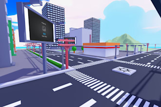 create realistic roblox low poly map tycoon map environment design