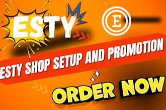 setup esty digital product shop esty seo listing esty stan store sales setup