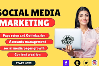 be your expert social media marketing manager to grow your brand