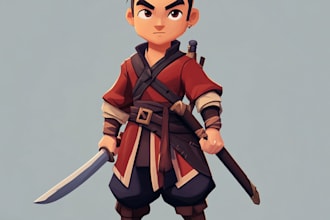 create simple 2d game characters