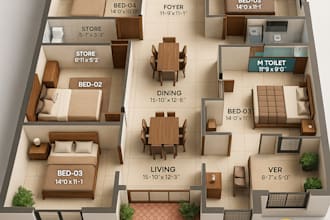 draw autocad 2d drawing, PDF to dwg, floor plan drafting