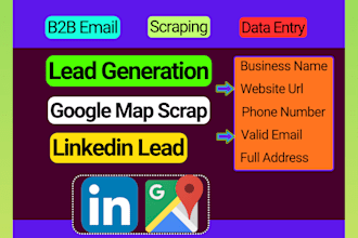 do targeted b2b email list building, google maps lead generation, data scraping
