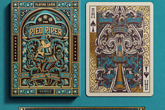 design playing card game package design playing cards box layout 3d mockup
