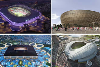 design 3d skateboard stadium, snowboard , fifa ,nba stadium, sports facility