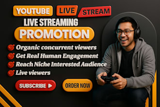 promote your kick, twitch to drive real and active audience to your live stream