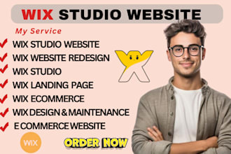 wix studio website, wix website redesign, wix studio, wix ecommerce, wix design