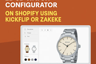 create a stunning 2d 3d watch configurator on shopify using kickflip or zakeke