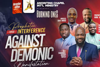 design church and event flyer in 3 hours with fast delivery