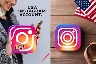create usa tiktok account, usa instagram account for you