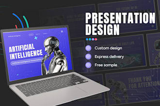 design a modern tech pitch deck presentation