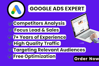setup, manage and optimize your google ads, PPC campaigns