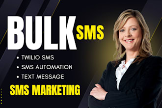 send text message, SMS marketing, email blast, with twilo