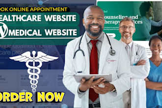 design medical healthcare,doctor, clinic, dentist  hospital website in wordpress