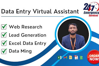 do data entry, copy paste, web research, and data collection
