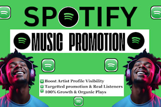 increase spotify monthly listeners, spotify music promotion, album promotion