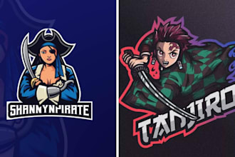 draw custom mascot toony furry art logo teams streamers