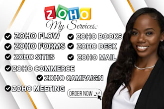 setup zoho one zoho CRM zoho form zoho book zoho campaign zoho flow zoho mail
