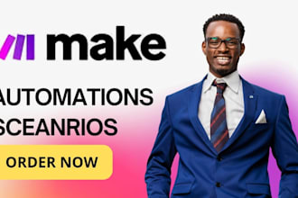 setup make com scenario make automation for your business