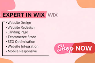 design a custom wix website or landing page