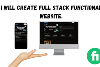 build full stack functional website