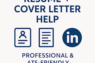 create a modern resume, cover letter, and linkedin profile